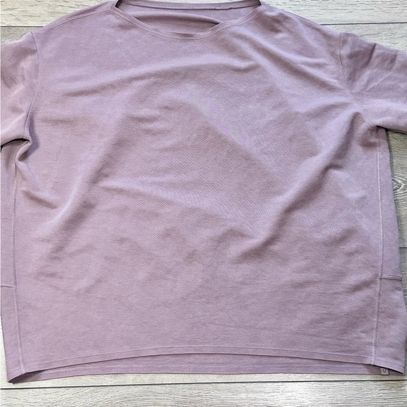 Lululemon Pique Knit Back In Action Short Sleeve Top Twilight Rose *No Size Tag* - Picture 9 of 16